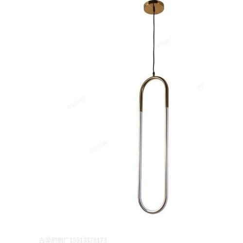 Shape LED Lamp Modern Gold Pendant Light for bedroom Eye protection Hanging Lamp Restaurant Living room Decoration