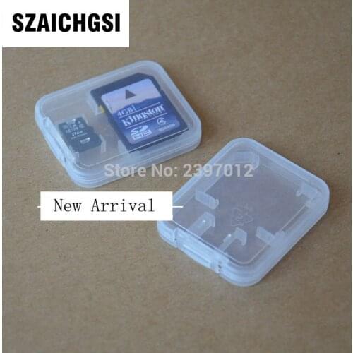 SZAICHGSI CF TF XD SD Card Plastic Case box retail package new arrival and good quality wholesale 5000pcs/lot