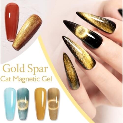 UR SUGAR 7.5ML Gold Silver Spar Cat Magnetic Gel Soak Off UV LED Gel Nail Polish Laser Snowlight Nail Art Gel Varnishes