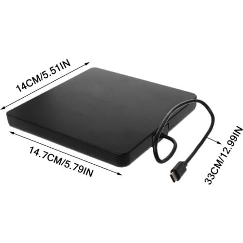 USB C Type C CD DVD RW Recorder External Optical Drive DVD Burner Rom Rewriter For Macbook Notebook Laptop PC Computer