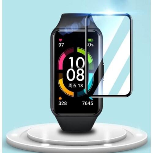 3D Curved Full Edge Smartband Protective Film Cover For Huawei Honor Band 6 Smart Wristband Band6 Watch Screen Protector Case