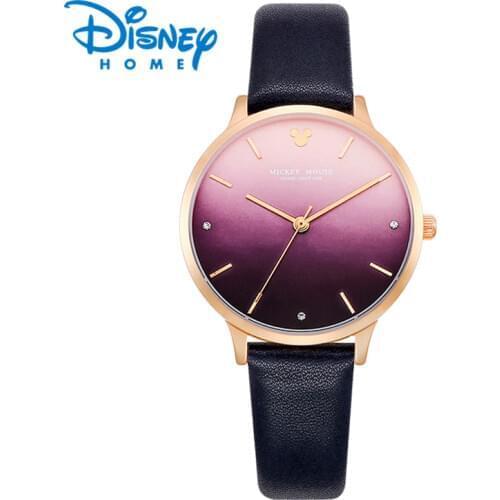 Disney Watch womens Purple Gradient Dial Romantic Lover Watch 2018 New Design Japan Quart Movt 30M Waterproof Clock MK-11187