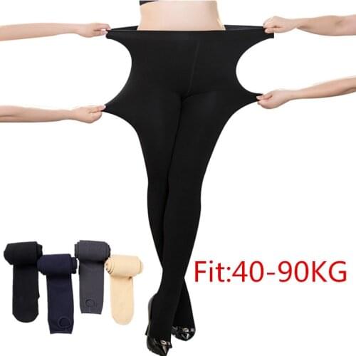 High Elastic Plus Size Women Leggings Super Big Sizes Legging Black Flesh-colored Navy blue Gray Warm Ribs Pants