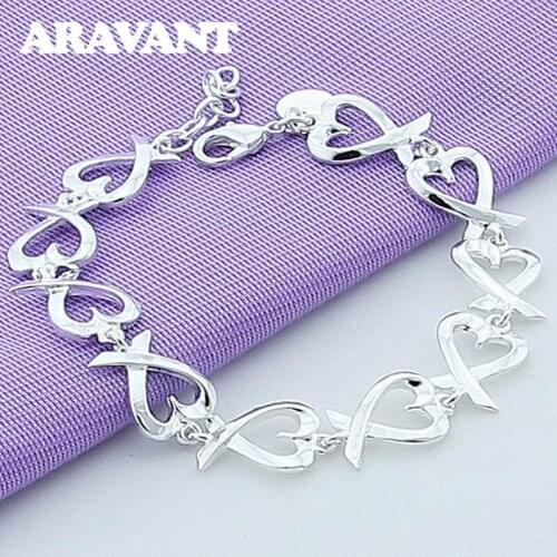 Silver Color Kelp Bracelets For Women Bridal Wedding Bracelet Fashion Top Quality Silver Plated Jewelry