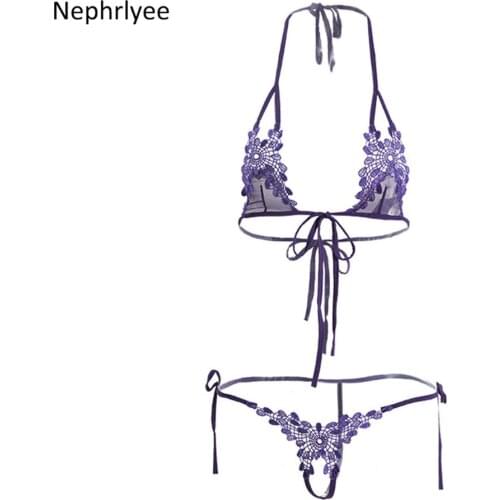 Women Lady Sexy Solid Casual Lingerie Lace Underwear Sleepwear G-string low waist Lingerie Comfortable топ женский 0001LN