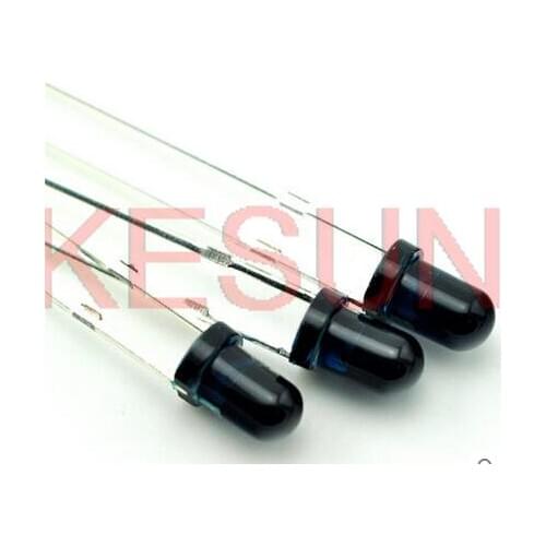 1000PCS x 3mm IR Receiver Through Hole 940nm LED Diode Light Infrared Receiving Diode Light-Emitting Diode Lamp