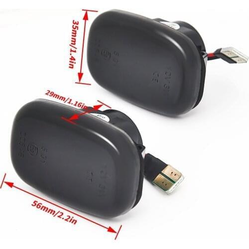 2Pcs For Toyota Yaris Verso Vios Raum Probox RAV4 Runx Dynamic Led Turn Signal Side Marker Lights Sequential Flashing Lamps