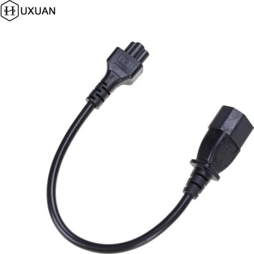 20cm IEC 320 C14 Male Plug to C5 Female Adapter Cable IEC 3 Pin Male to C5 Micky, PDU UPS Power Converter Cord