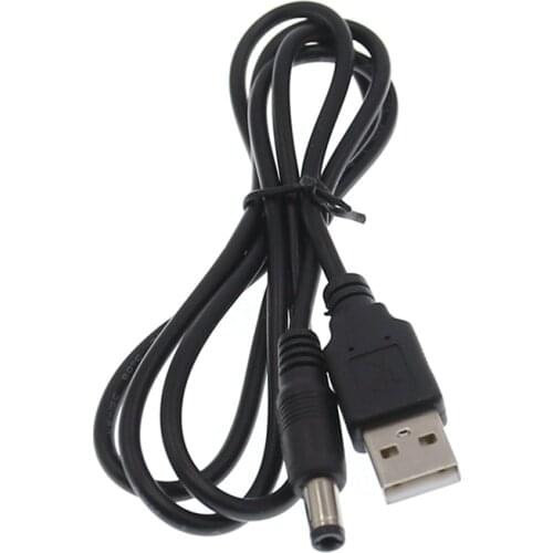 22AWG USB 2.0 To DC 5.5mm / 2.5mm 5.5 * 2.5 5.5x2.5 tubular 5 Volt DC Barrel Jack Power Charge Cable