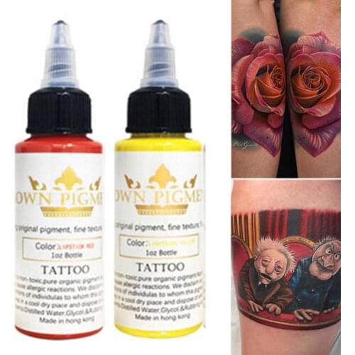 30ml 14 Colors Makeup Eyebrow Lip Tattoo Ink Pigment Body Art Paint Supplies Extremely saturated color fast coloring Longlasting