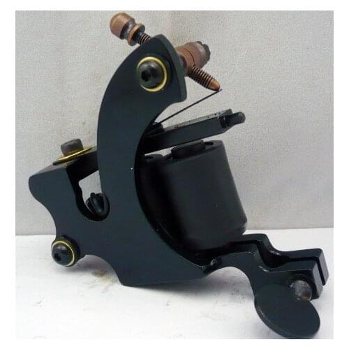 5Pcs/lot Professional Handmade Tattoo Machine 10 Wrap Coils Iron Cast Frame Custom Tattoo Gun For Liner Shader HTM-6253