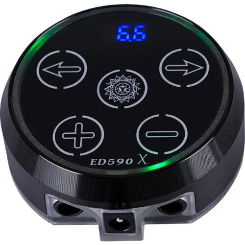 Professional Mini AURORA LCD Tattoo Power Supply with Adaptor for Rotary Coil Machine Permanent Make Up