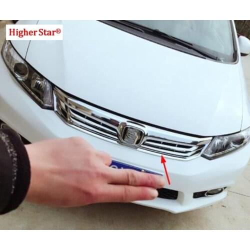 Higher star ABS chrome 1pcs Grill decoration trim,decoration cover For Honda CIVIC 2012-2015