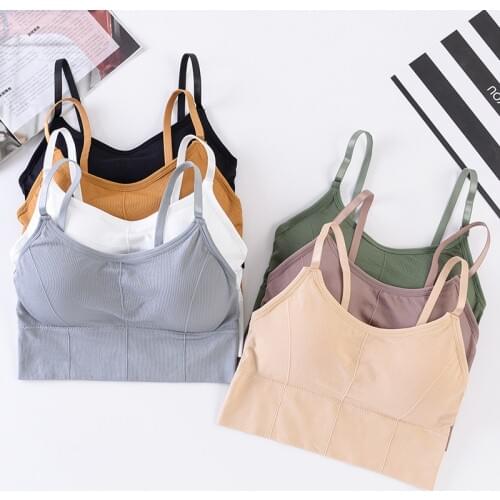 Padded Bra Sexy Womens Crop Tops Vest Bustier Beach Tank Tops Lady Summer lace Sexy lingerie intimate black white 7 colors