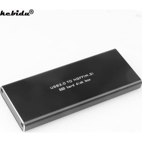 Kebidu 5Gbps NGFF M.2 to USB 3.0 SSD Enclosure Adapter Storage SSD Hard Disk Case 2230 / 2242 / 2260 / 2280 mm