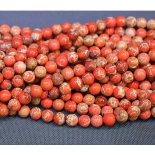 Kindgems, 10mm Orange Stone Necklace Beads, Sediment Slice Loose Beads Drilled Slab Women Fashion Accessories Jewelry Making
