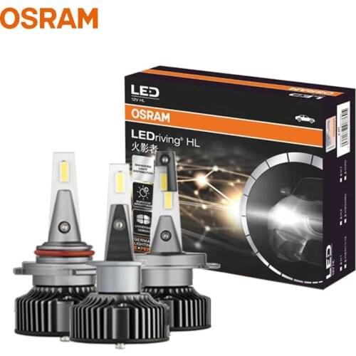 OSRAM LED H7 H4 H1 H8 H11 H16 HB HB3 HB4 HIR2 HYZ LED Head Light Fog Lamp 6000K Cool White Original Bulb 25W (2 Pcs)