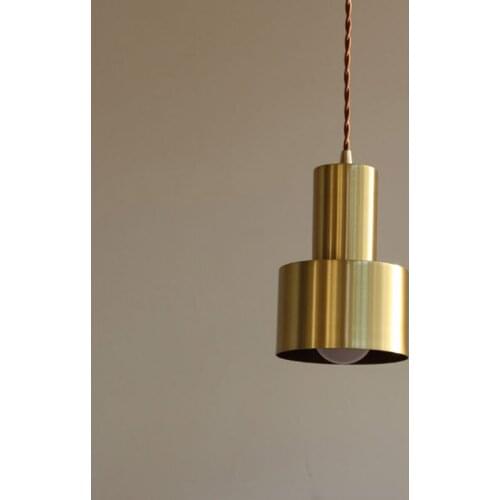 Copper small chandelier restaurant bar bedside study kitchen bathroom retro creative personality Nordic Japanese modern lamps