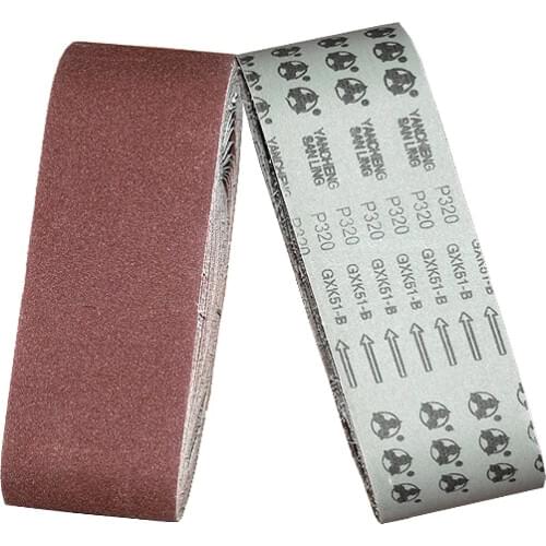 New 457*75mm Sanding Sander Belt Paper Sander Sandpaper 3"*18" Abrasive Woodworking Tools 10pcs