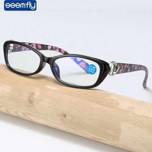 Seemfly Reading Eyelasses For Women Men Diopter Glasses Male Presbyopic Eyewear Diopter with +1.0 +1.5 +2.0 +2.5 +3.0 +3.5 +4.0