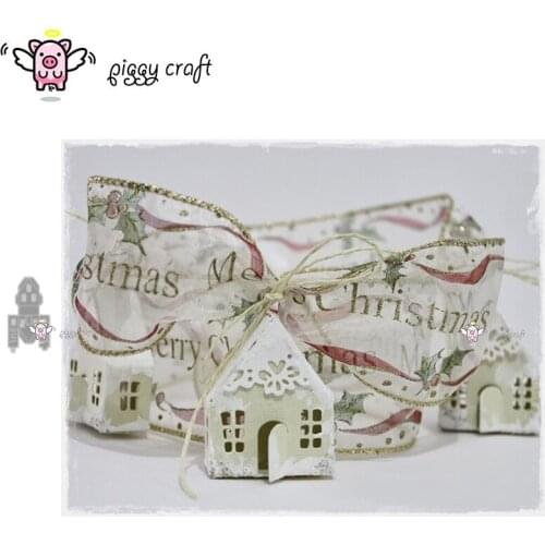Piggy Craft metal cutting dies cut die mold 3D House decoration Scrapbook paper craft knife mould blade punch stencils dies