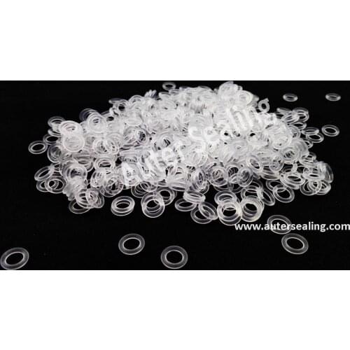 5X1.5 / 5x2.5 / 5x3 Oring ID x CS Silicone (MVQ) 40 ShA Oring Transparent white o ring