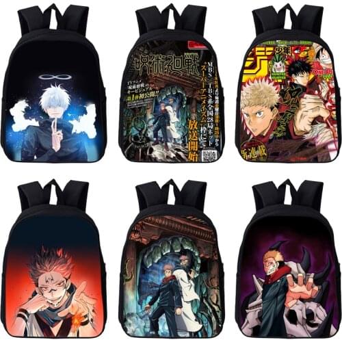 Mochila 3D Print Jujutsu Kaisen Backpack School Teenagers Girls Sac A Dos Japan Anime Schoolbag Women Cartoon Kawaii Travelbags
