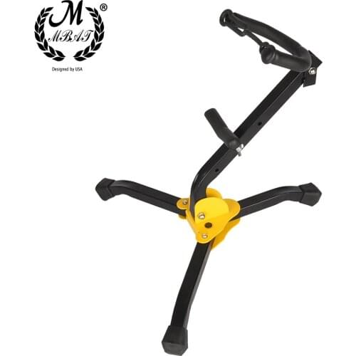 M MBAT Foldable Portable Alto Tenor Saxophone Stand Sax Tripod Holder Instrument Saxophone Accessories for Alto / Tenor Sax