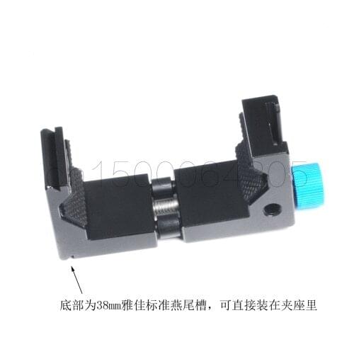 Smartphone Mobile Phone Universal Aluminum 1/4" Hot shoe Adapter Phone clip holder for tripod ball head quick release clamp