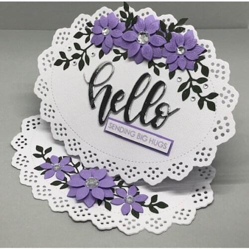 YPP CRAFT Oval Lace Frame Metal Cutting Dies Stencils for DIY Scrapbooking/photo album Decorative Embossing DIY Paper Cards