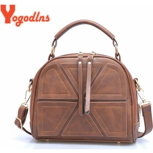 Yogodlns brand women cross-body bags for women shoulder messenger bags crocodile pattern artificial leather handbag with tassel