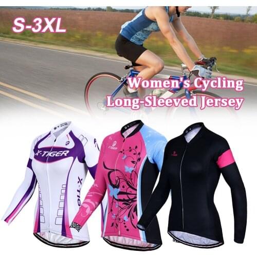 Anti-UV Women Cycling Jersey Long Sleeve Autumn Women MTB Bike Clothes Wear Cycling Bicycle Clothing Ropa Ciclismo 2021 new