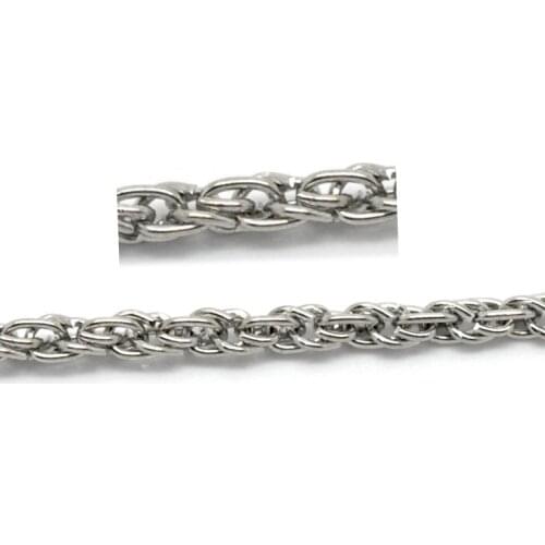 Doreen Box Lovely 10M Silver Color Link Chains 2mmx0.45mm (B20213)