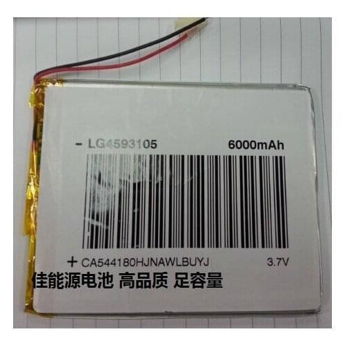 3.7V polymer lithium battery 4593105 6000MAH Tablet PC battery V972 battery Rechargeable Li-ion Cell
