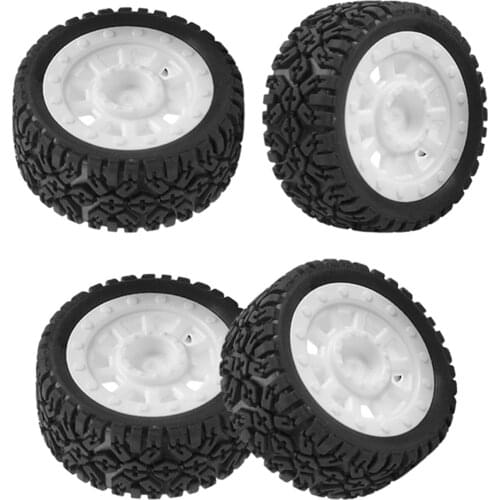 4pcs/set Flat Running Whee & Tires for SG-1603 SG-1604 Racing Truck DIY Part