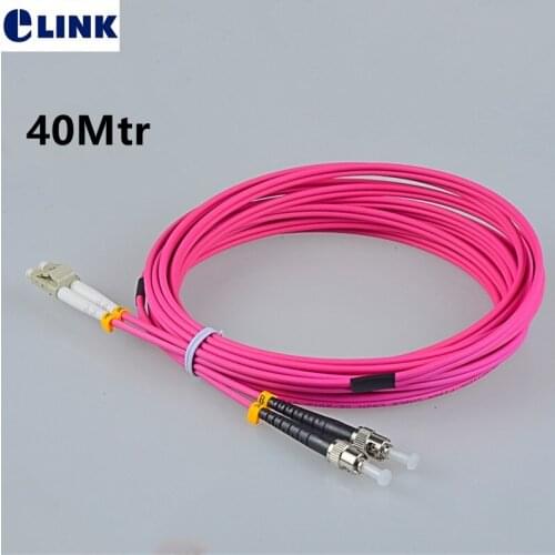 40M OM4 Patchcords duplex fiber optic cable Red voilet LC-SC LC-FC LC-ST SC-FC SC-ST ST-FC connector 40mtr ftth jumper ELINK