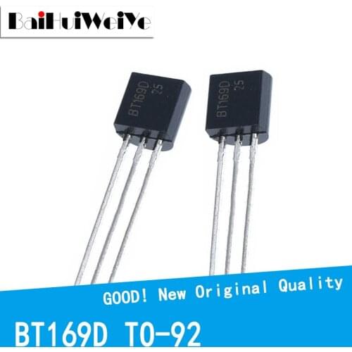 50PCS/LOT BT169D BT169 169D TO-92 TO92 400V 0.8A Triacs Thyristor New Original Good Quality Chipset