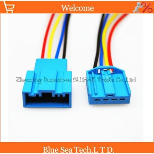 4 Pin Auto connector,Car Speaker plug with 17 AWG cable,Auto Bass plug,Car electric connector for BMW,Porsche etc