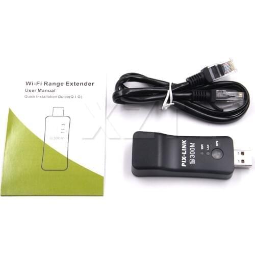 AT NEW 300Mbps Wireless Network Adapter TV Network Cable WPS Button Wi-fi Repeater RJ-45 Networking for Samsung LG Sony Smart TV