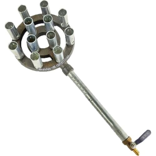 12 hole household gas stove,portable burner,desktop outdoor gas stove,high pressure fire burner,pan burner,barbecue gas stove