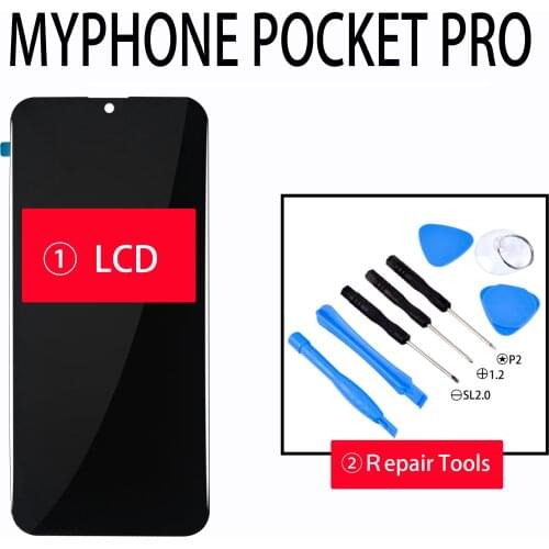 Black 5.7" For MYPHONE POCKET PRO LCD Display+Touch Screen Digitizer LCD Assembly Phone Parts+Tools