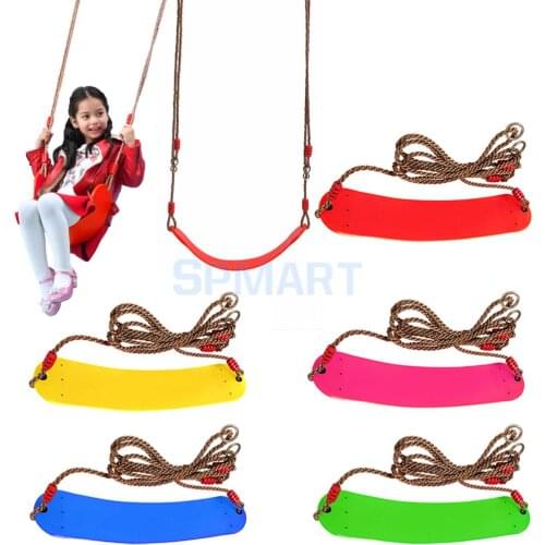 Kids Indoor Outdoor Fun U Type Playground Swing Seat Swingset with Rope Baby Backyard Tree Swing Toy