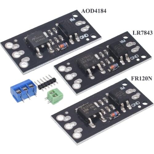 FR120N LR7843 AOD4184 D4184 Isolated MOSFET MOS Tube FET Module Replacement Relay 100V 9.4A 30V 161A 40V 50A Board Module