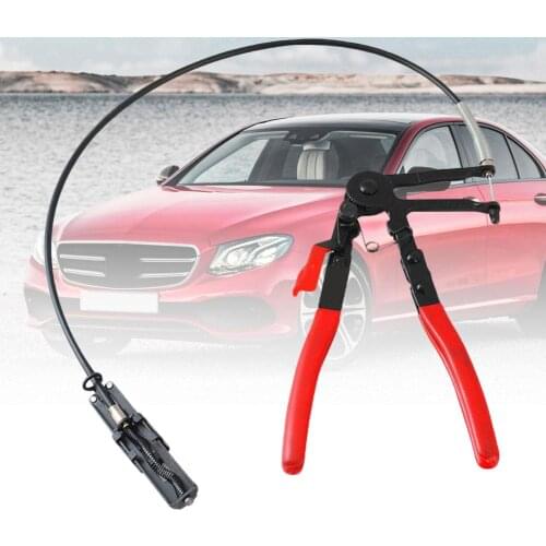 Cable Type Flexible Wire Long Reach Hose Clamp Pliers Removal Car Repairing Tool