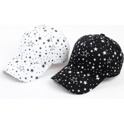 Cotton Star Print Casquette Baseball Cap Adjustable Snapback Hats for Men and Women 169