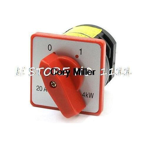 HZ5-L03 380VAC 20A 4KW ON/OFF Self-Locking Rotary Cam Changeover Switch