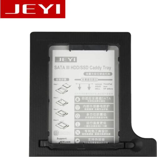 JEYI Q8 Universal 2.5' 2nd 12.7mm SSD HDD SATA Hard Disk Drive HDD Caddy Adapter For 12.7mm Height CD DVD ROM Optical UltraBay