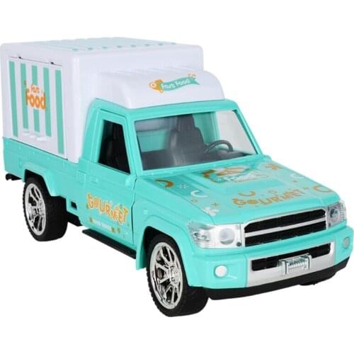 Electric Light Music Remote Control Dessert Car Four Road Spread Car Children Play Simulation Ice Cream Car Toys