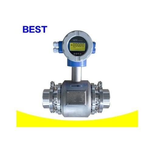 Stainless steel/health band type/electromagnetic flowmeter /milk ,Fruit juice DN20