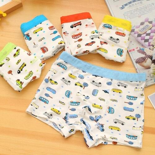 Underwear for Boys 5pcs/set 2019 The Boys Pants Newly Kids Modal Boy Briefs Underwear Cartoon Cars Pantie Boxers Boys